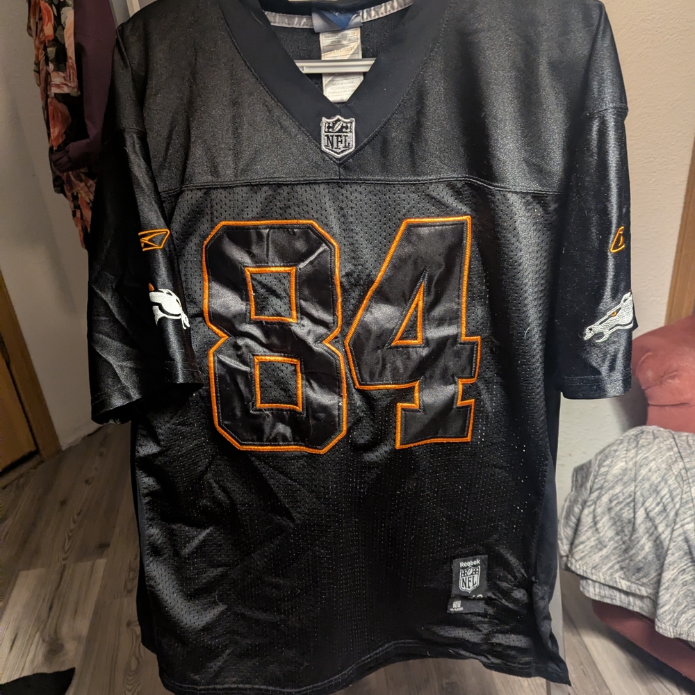 NFL Black Jersey with Orange Accents